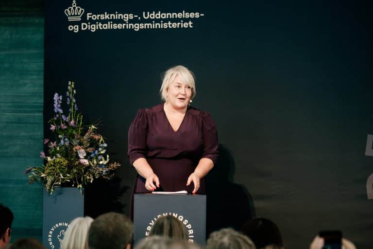 Forsknings-, uddannelses- og digitaliseringsminister Christina Egelund. Foto af Malthe Ivarsson.