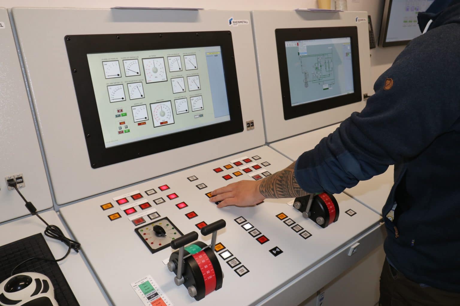Billede fra Full Mission Engine Room simualtoren